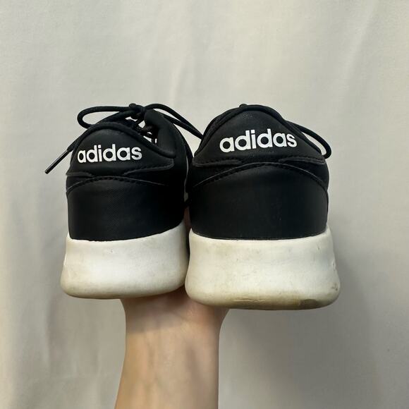 Adidas Cloudfoam Black White Sneakers Lightweight Good Tread 7.5 - Picture 6 of 8